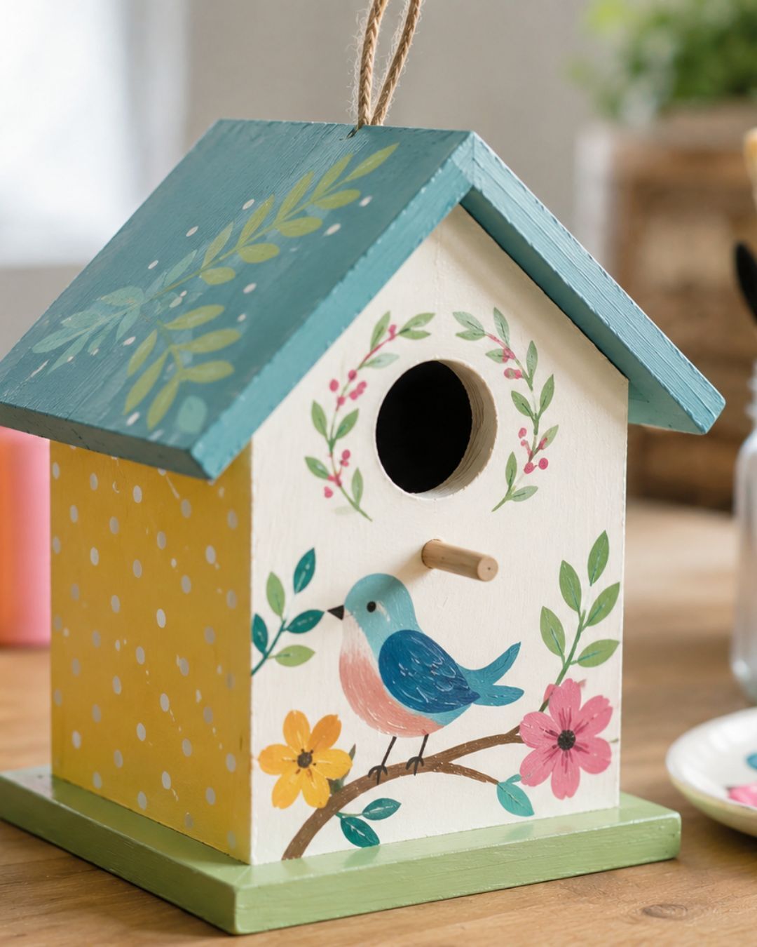 ​​Bright birdhouse painting (Online)  